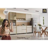 Armário Aéreo P- Cozinha Condessa C- 2 Portas Basculantes 120cm Carvalho-greice - Nesher - 2