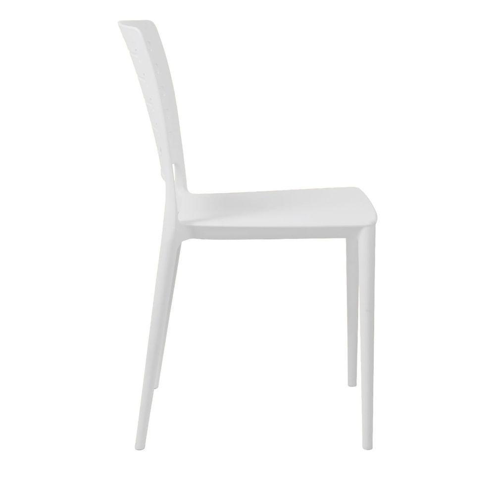 Cadeira Empilhável Saturno Branca Em Polipropileno Acrilys - 2