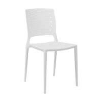 Cadeira Empilhável Saturno Branca Em Polipropileno Acrilys - 1