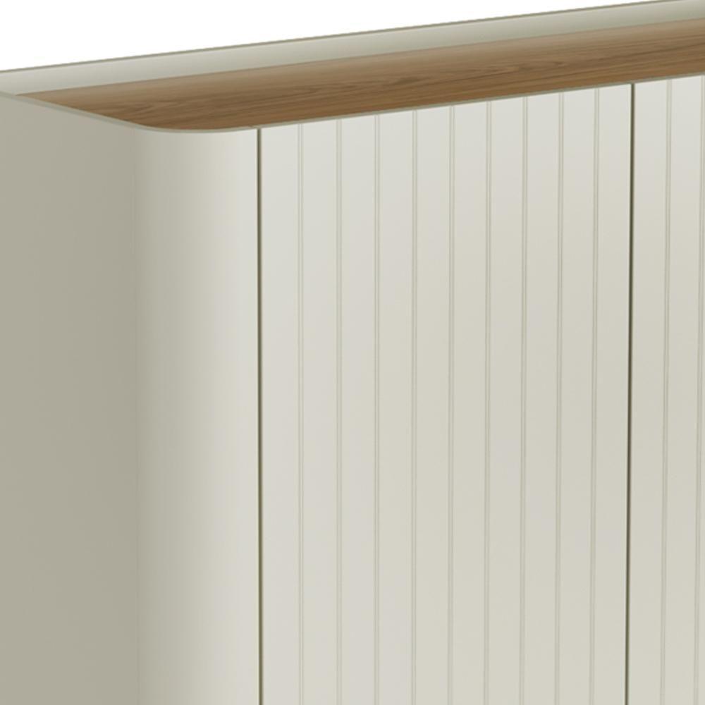 Buffet Sala De Jantar 2 Portas Brise 1 Gaveta Pés Industrial Dourado Naim I03 Luna Louro - Lyam - 9