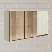 Armario Aereo 3p Vid Mdf 120cm Kali 1219764 Bianco Toq Bianco Toq Nicioli Bianco Toq Bianco Toq - 2