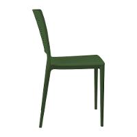 Cadeira Empilhável Vênus Verde Musgo Em Polipropileno Acrilys - 2