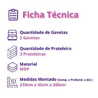 Armário Cozinha Lira Plus 9 Portas 2 Gvts Nicho Mobilihouse Off White Acetinado/cinamomo - 5
