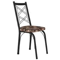 Cadeira Tubular Europa 143 Preto Assento Mosaico Palha Artef Mosaico Palha - 1