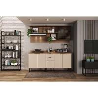 Armário Aéreo Cozinha Modulado Alpha 2504 C- 1 Porta C- Vidro 200cm Freijo - Carraro - 4