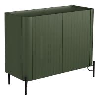 Buffet Sala De Jantar 2 Portas Brise 1 Gaveta Pés Industrial Preto Naim I03 Musgo - Lyam - 1