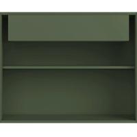 Buffet Sala De Jantar 2 Portas Brise 1 Gaveta Pés Industrial Preto Naim I03 Musgo - Lyam - 6