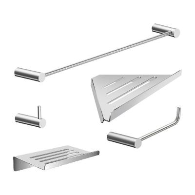 Kit Acessórios Para Banheiro Escovado 5 Peças Grego Metal 2102or