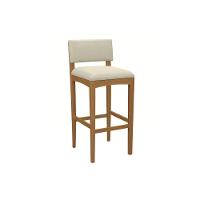 Banqueta De Cozinha Noa Madeira Maciça 1bmm008ca 1un Carvalho-linho Bege Argila - Kappesberg - 1