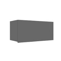 Armário Aéreo P- Cozinha Amsterdam Ph 3104 C- 1 Porta Basculante 80cm Grafite - Herval - 1