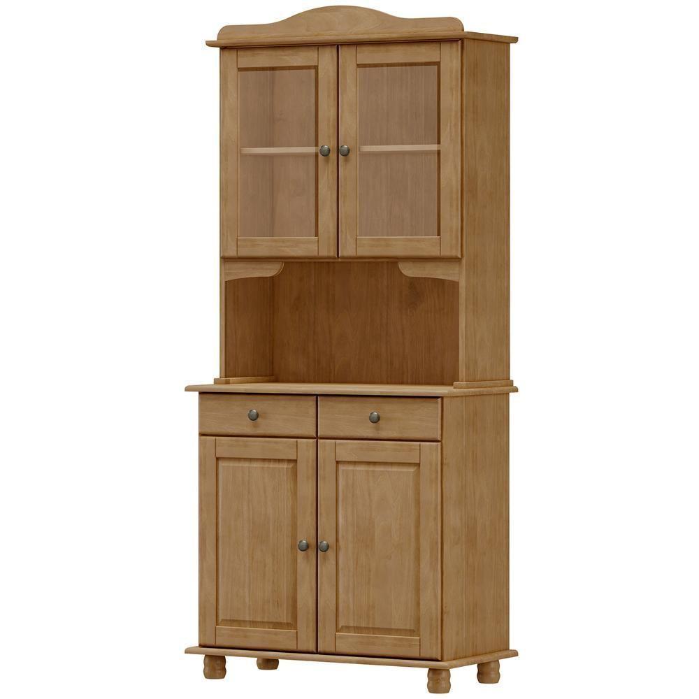 Armário De Cozinha Rústico Com Cristaleira 4 Portas 2 Gavetas Lazuli F06 Freijó - Lyam Decor - 6