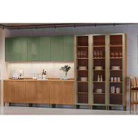 Armário Aéreo P- Cozinha Vibra T644 C- 2 Portas 80cm Canela-verde Pistache Lacca - Kappesberg - 5