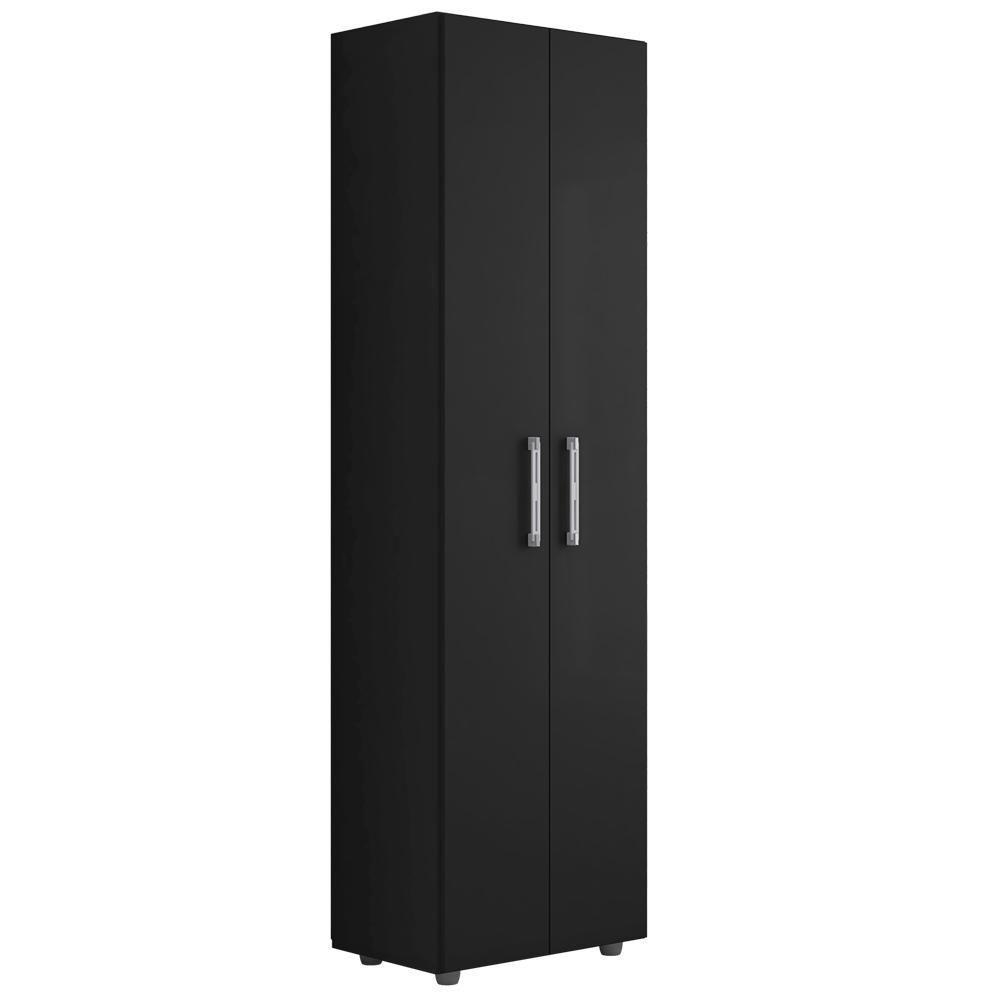 Armario Multiuso 2 Portas 189x54 Cm Beatriz Preto Reajl Moveis Preto - 2