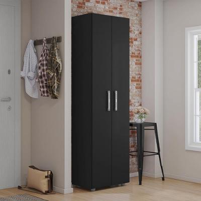 Armario Multiuso 2 Portas 189x54 Cm Beatriz Preto Reajl Moveis Preto