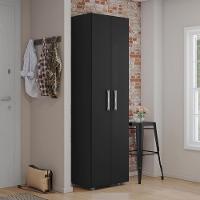 Armario Multiuso 2 Portas 189x54 Cm Beatriz Preto Reajl Moveis Preto - 1