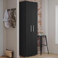 Armario Multiuso 2 Portas 189x54 Cm Beatriz Preto Reajl Moveis Preto - 3