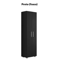 Armario Multiuso 2 Portas 189x54 Cm Beatriz Preto Reajl Moveis Preto - 5