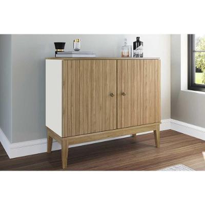 Aparador De Sala Jantar Mb 1062 C- 2 Portas Mel-off White - Movelbento