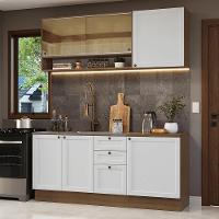 Armário De Cozinha Compacta 180 Cm Rustic-branco Vik Madesa 04 Rustic-branco - 1