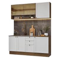Armário De Cozinha Compacta 180 Cm Rustic-branco Vik Madesa 04 Rustic-branco - 2
