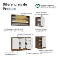 Armário De Cozinha Compacta 180 Cm Rustic-branco Vik Madesa 04 Rustic-branco
