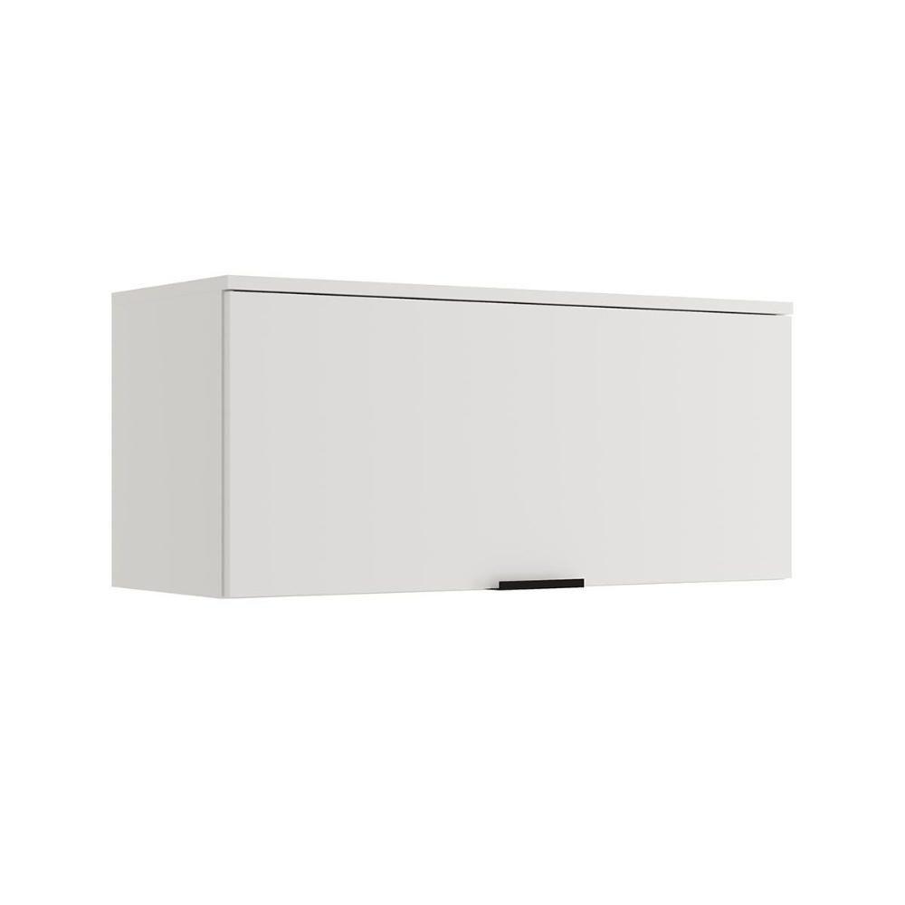 Armário Aéreo Cozinha Modulado Alpha 2503 C- 1 Porta Basculante 80cm Branco - Carraro - 1