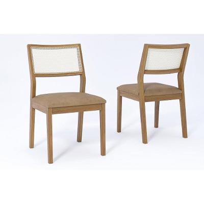 Cadeira Sala De Jantar Bella Kit 2 Un Carvalho-couríssimo Kaki - Cimol