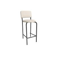 Banqueta Sala De Jantar Capri 1b715prf Aço 1 Un Preto-ano Bege - Kappesberg - 1