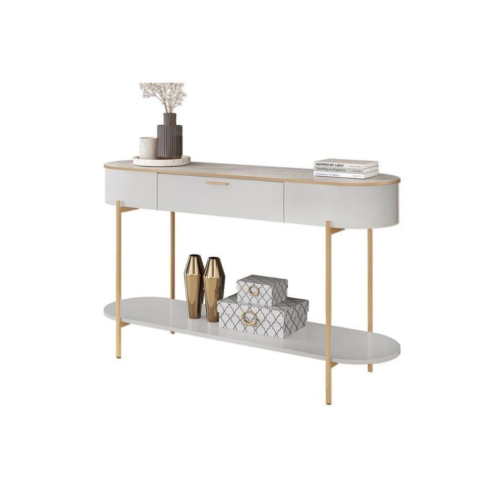 Aparador De Sala Jantar Caren C- 1 Gaveta Off White-off White - Dj Móveis - 6