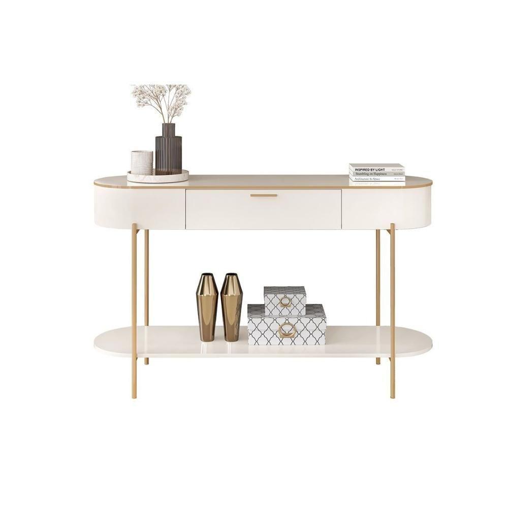 Aparador De Sala Jantar Caren C- 1 Gaveta Off White-off White - Dj Móveis - 10