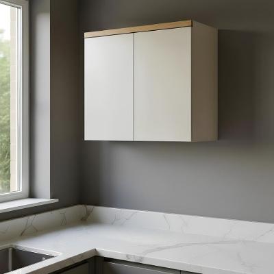 Armário Suspenso Cozinha Aéreo 2 Portas 80cm Gris Jequitibá