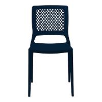 Cadeira Empilhável Vênus Azul Marinho Em Polipropileno Acrilys - 3