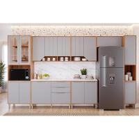 Armário Aéreo P- Cozinha Celeste C- 2 Portas 80cm Cinamomo-platina - Mgm - 7