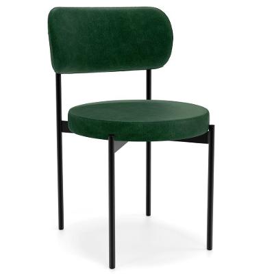 Cadeira Decorativa Estofada Para Sala De Jantar Louvre L02 Couríssimo Verde - Lyam Decor