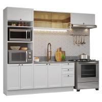 Armário De Cozinha Completa 270 Cm Branco Vik Madesa 04 Branco - 2
