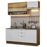 Armário De Cozinha Completa 180 Cm Rustic-branco Vik Madesa 05 Rustic-branco - 2