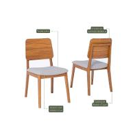 Cadeira Sala De Jantar Ipe Kit 2 Un Carvalho-linho Cru - Cimol - 2
