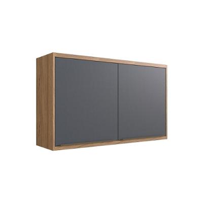 Armário Aéreo P- Cozinha Versalis Ph 3045 C- 2 Portas 120cm Freijo-grafito Chess - Herval