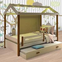 Cama Eliz Branco/mel Com Led, Aux. E 02 Colchões - 3