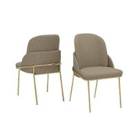 Cadeira Sala De Jantar Vitta Kit 4 Un Metal Linho-bege - Dj Móveis - 6