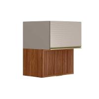 Armário Aéreo P- Cozinha Proença C- 2 Portas Basculante (1 Ripada) 60cm Nogueira Touch-nude Prime - Demóbile - 1