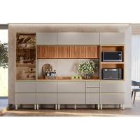 Armário Aéreo P- Cozinha Proença C- 2 Portas Basculante (1 Ripada) 60cm Nogueira Touch-nude Prime - Demóbile - 6