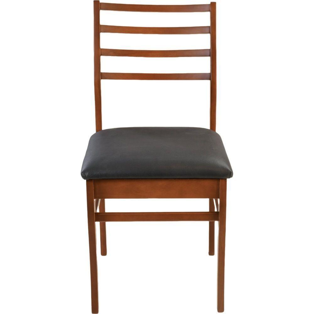Cadeira Dubai Madeira Maciça Sala Jantar Castanho - 3