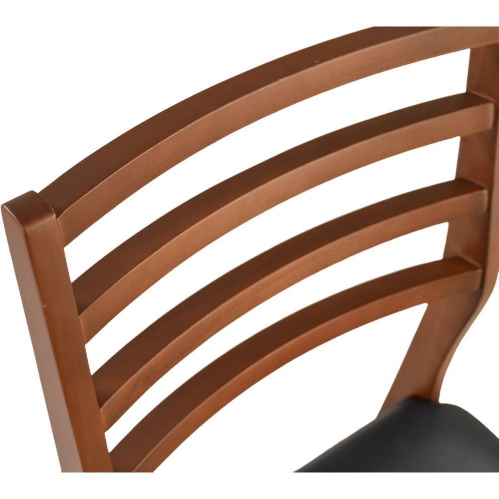 Cadeira Dubai Madeira Maciça Sala Jantar Castanho - 7