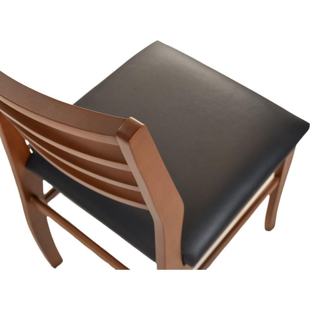 Cadeira Dubai Madeira Maciça Sala Jantar Castanho - 8