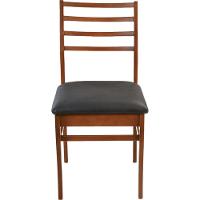 Cadeira Dubai Madeira Maciça Sala Jantar Castanho - 3