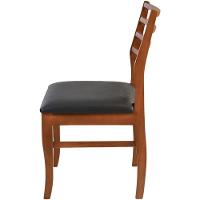 Cadeira Dubai Madeira Maciça Sala Jantar Castanho
