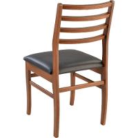 Cadeira Dubai Madeira Maciça Sala Jantar Castanho - 5