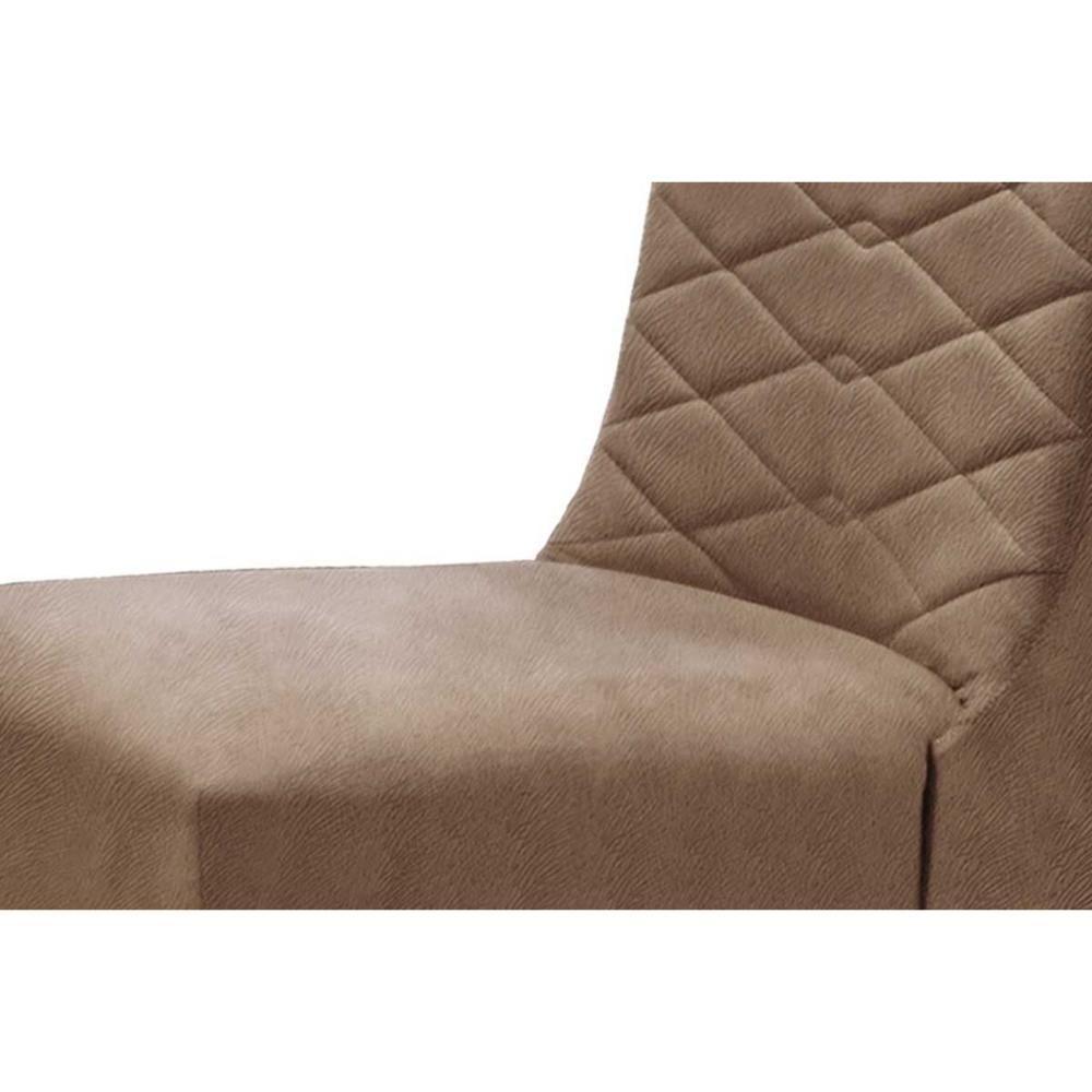 Cadeira Sala De Jantar Dafne Kit 2 Un Naturalle-suede Marrom - Rufato - 4