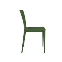 Cadeira Urano Verde Musgo Empilhável Em Polipropileno Acrilys - 2